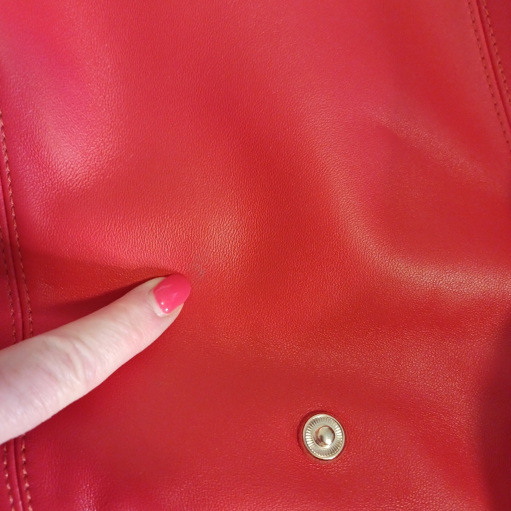 Longchamp Le Pliage Cuir Leather Satchel Handbag Purse - Picture 14 of 15